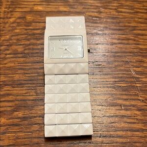 Geneva Ivory Textured Watch